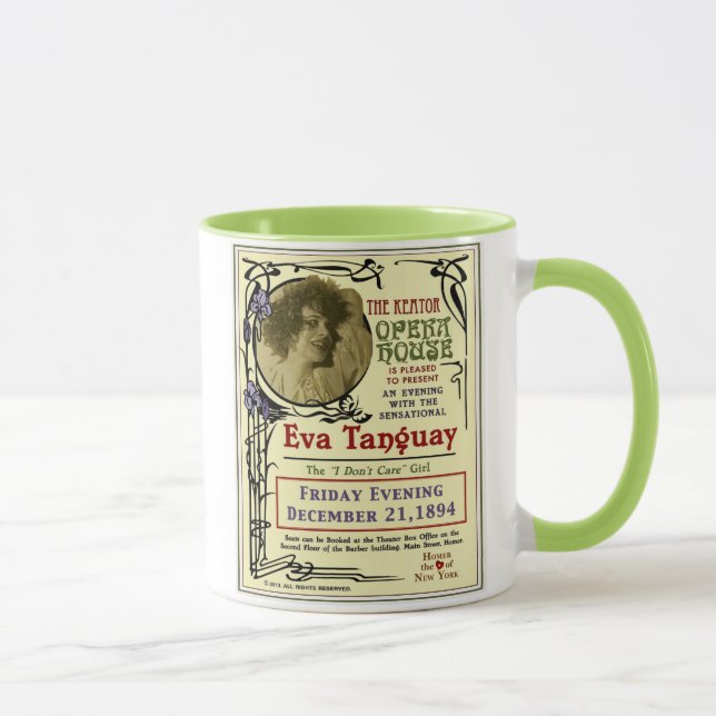 Eva Tanguay Keator Opera House Art Nouveau Poster Mug (Right)