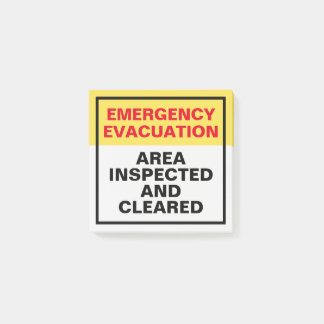 Evacuation Door Status Labels for Offices Post-it Notes