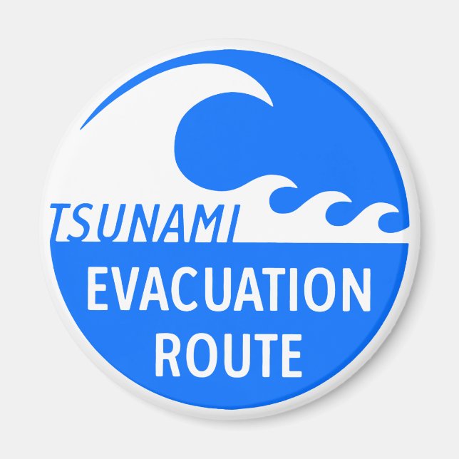 Evacuation Route Highway sign Magnet (Front)