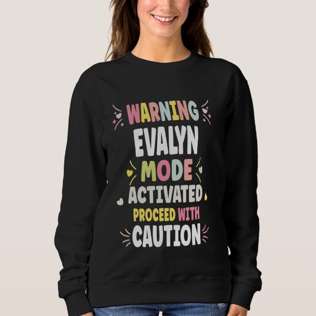 EVALYN Personalised Women's  Custom EVALYN Sweatshirt (Front)