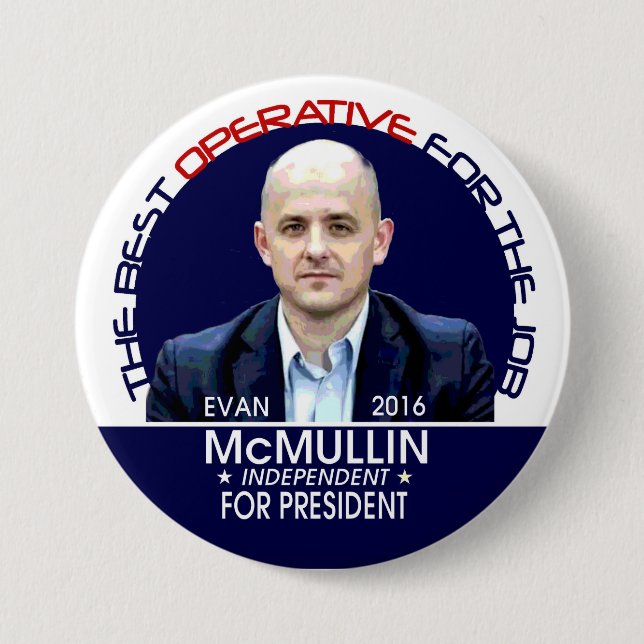 Evan McMullin 2016 7.5 Cm Round Badge (Front)
