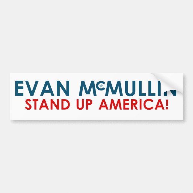 Evan McMullin - Stand up America! Bumper Sticker (Front)