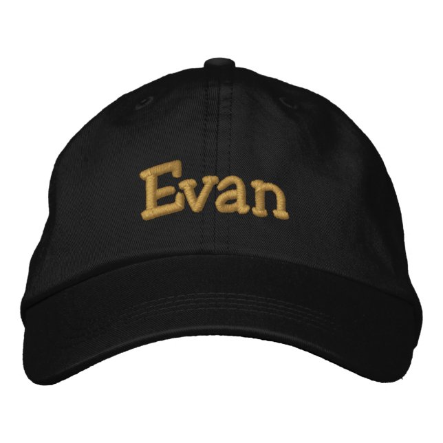Evan Personalised Baseball Cap / Hat (Front)