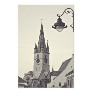 Evangelical church tower, Sibiu Photo Print