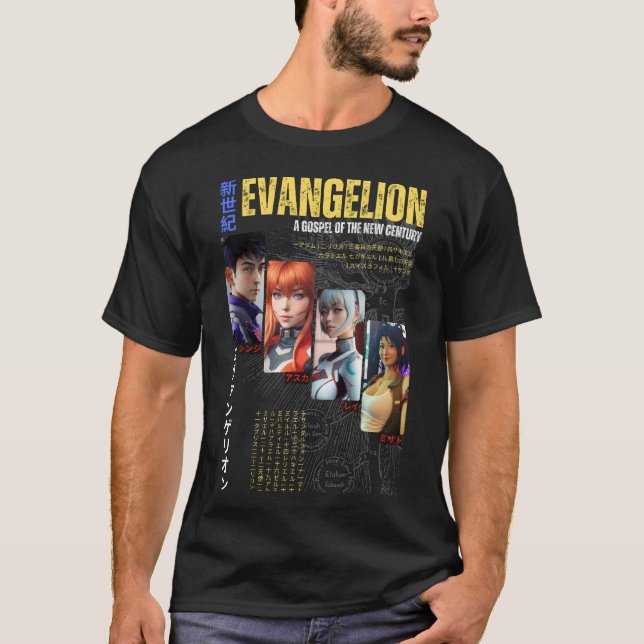 Evangelion Angels  T-Shirt (Front)