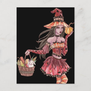 Evania - Witch Postcard