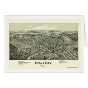 Evans City, PA Panoramic Map - 1900