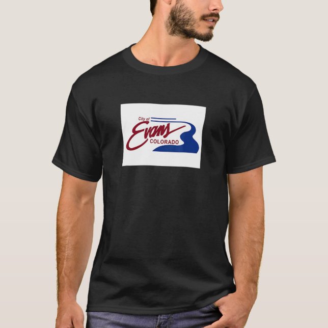 Evans Colorado Flag T-Shirt (Front)