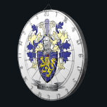 Evans Family Crest Coat of Arms Dartboard<br><div class="desc">Evans family crest,  Welsh Evans coat of arms. Unique gifts for men with Evans surname,  affordable gifts for women with Evans last name.</div>