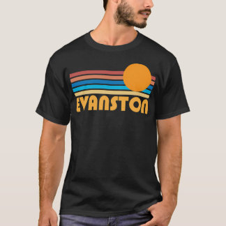 Evanston Retro Sunset Logo T-Shirt