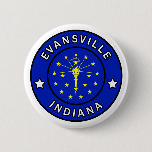 Evansville Indiana 6 Cm Round Badge