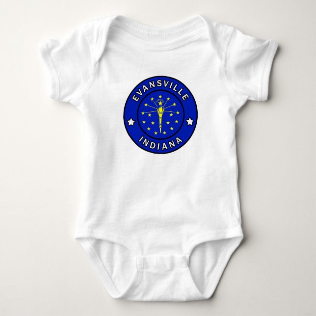 Evansville Indiana Baby Bodysuit (Front)