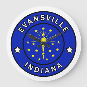 Evansville Indiana Large Clock