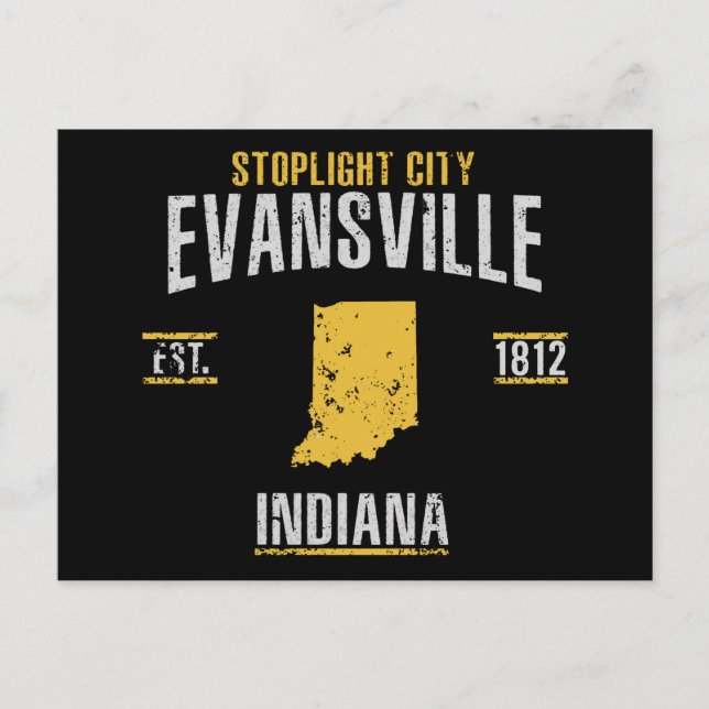 Evansville Postcard (Front)