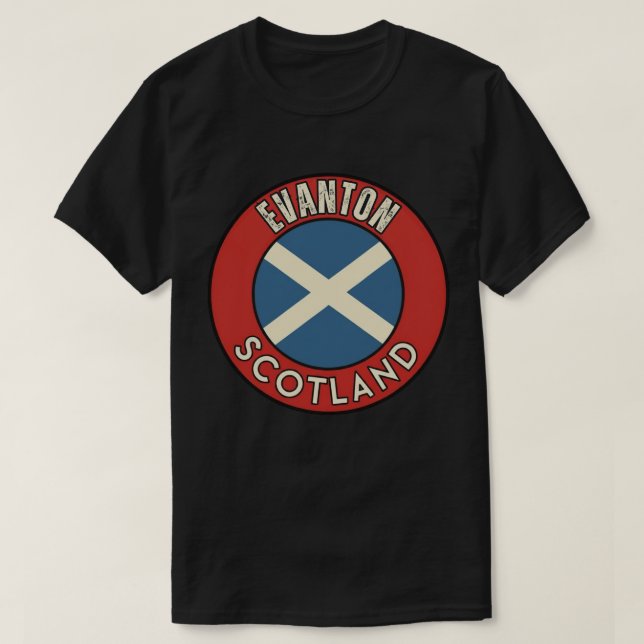 Evanton, Scotland T-Shirt (Design Front)