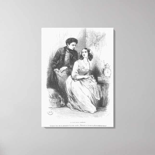 Eve and David Sechard Canvas Print (Front)