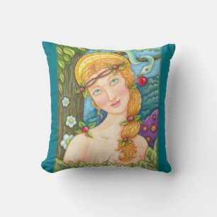 EVE And Serpent Garden Of Eden THROW PILLOW