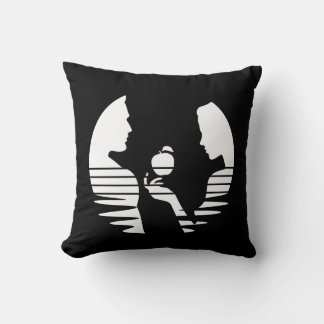 Eve Hands An Apple To Adam, White Version 2/3 Cushion