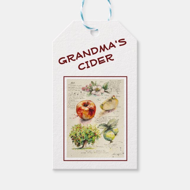 EVE Painted Apple illustration Wine Label (Front)