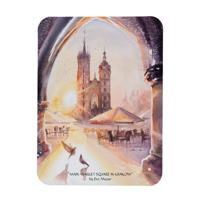 EVE Painted Krakow Old Town   Magnet (Vertical)