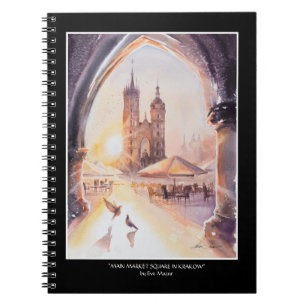 EVE Painted Krakow Old Town Notebook