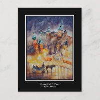 EVE Painted Krakow Old Town Poster