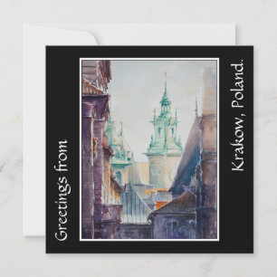 EVE Painted Krakow, Poland Old Town                Card