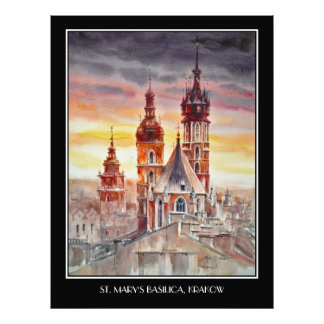 EVE Painted Krakow, Poland Old Town  Photo Print