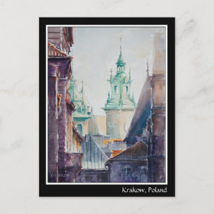 EVE Painted Krakow, Poland Old Town Postcard