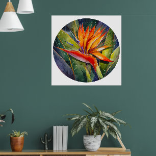 EVE Painted Strelitzia Flower Sign