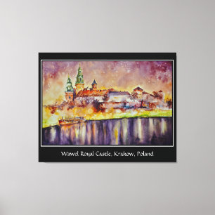 EVE Painted Wawel, Krakow, Poland Jigsaw Puzzle Canvas Print