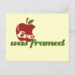 Eve was Framed Postcard