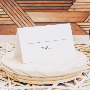 EVELYN Elegant Calligraphy Script Table Place Card