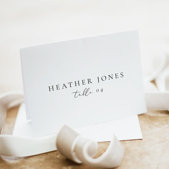 EVELYN Elegant Minimalist Script Place Cards (Creator Uploaded)