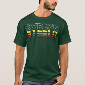 Evelyn First Name Funny Vintage Sunset Evelyn boy T-Shirt