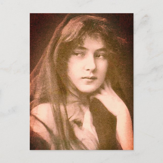 Evelyn Nesbit Postcard (Front)