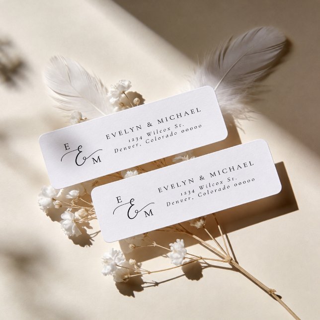 EVELYN Simple Minimalist Serif Font Return Address (Creator Uploaded)