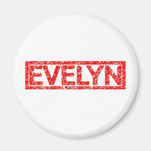 Evelyn Stamp Magnet