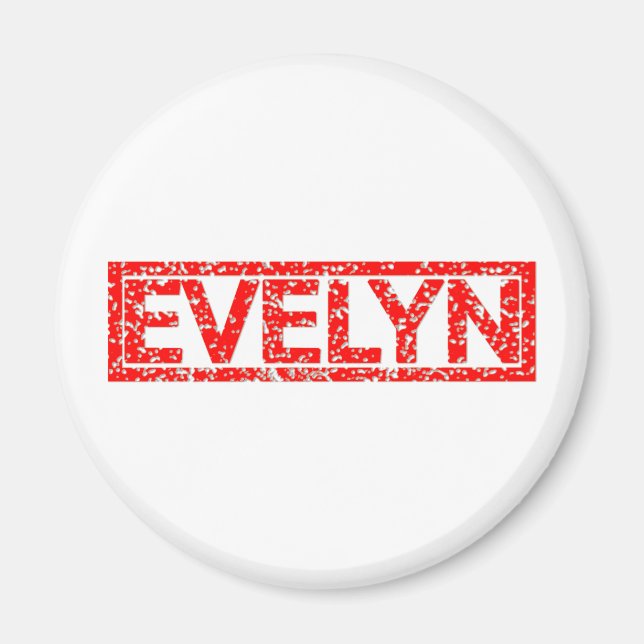Evelyn Stamp Magnet (Front)
