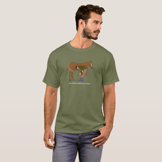 Even A Horse Needs Good Shoes - Farrier T-Shirt (Front Full)