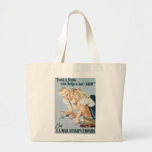 Even a Little Can Help Alot-NOW Large Tote Bag