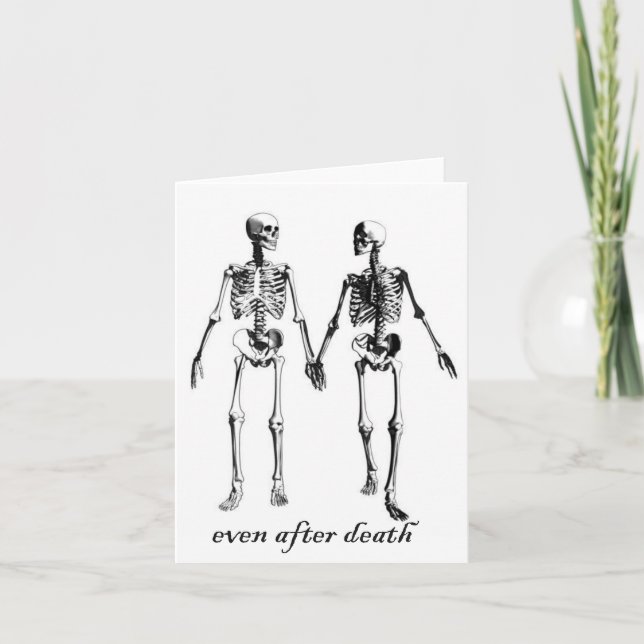 EVEN AFTER DEATH, TIL DEATH DO US PART THANK YOU CARD (Front)