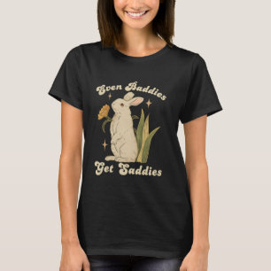 Even Baddies Get Saddies Cute Rabbit Girly Mental  T-Shirt