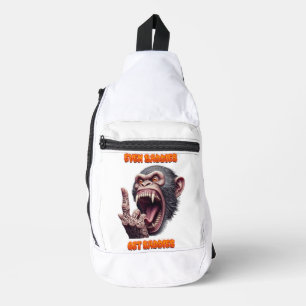 Even Baddies Get Saddies Evil Monkey  Sling Bag