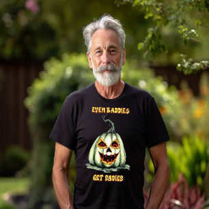 Even Baddies Get Saddies Evil Pumpkin T-Shirt