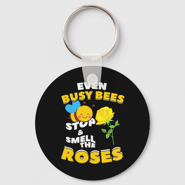 Even Busy Bees Key Ring (Front)