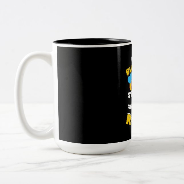 Even Busy Bees Two-Tone Coffee Mug (Left)