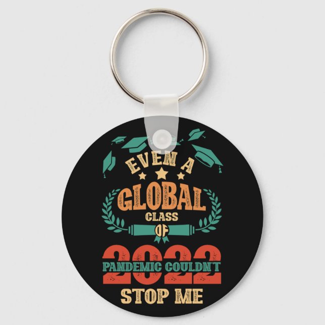 Even Global Pandemic Could Not Stop Me Graduation Key Ring (Front)