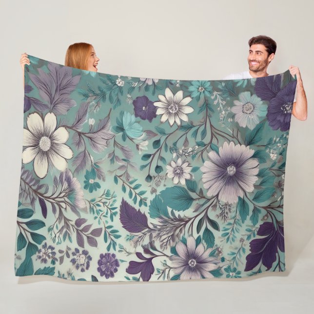 Even Hippies Get The Blues Fleect Blanket (In Situ)