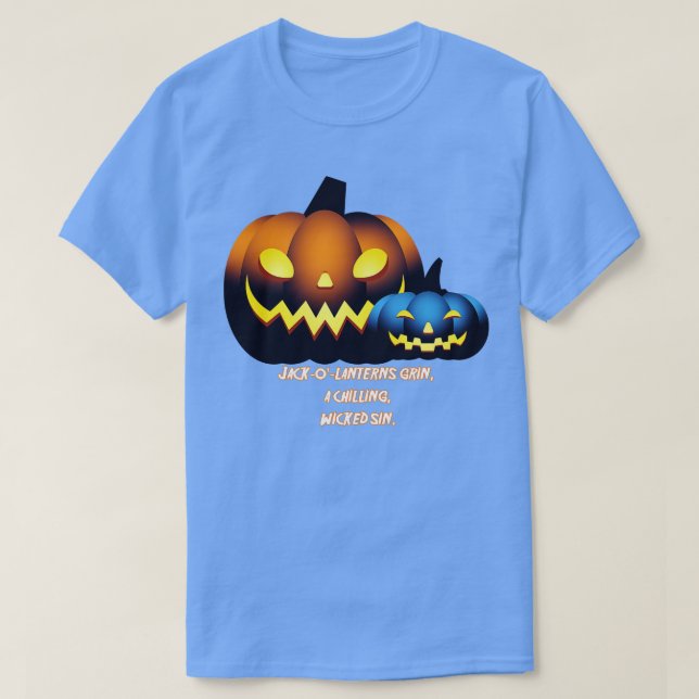 Even Scarier Pumpkin Design T-Shirt (Design Front)